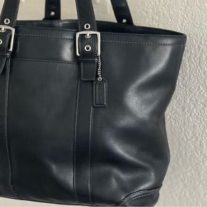 Coach large black Hampton tote